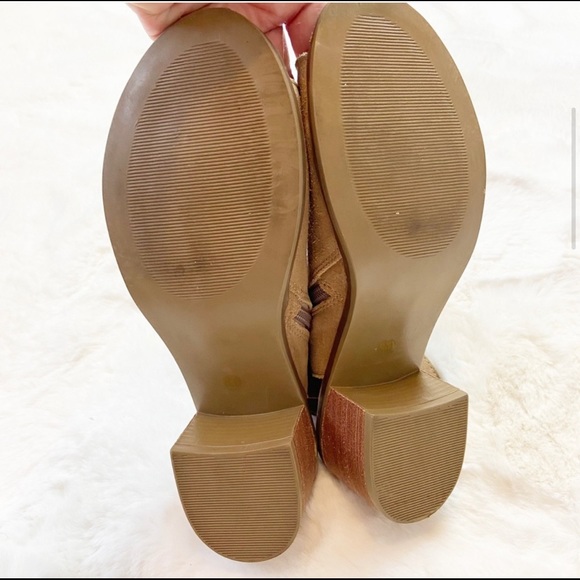 Steve Madden Aralyn Suede Open Toe Gladiator Sandals Tan Size 8M - Picture 7 of 12